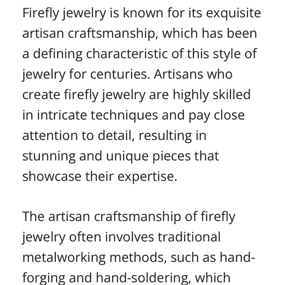 FIREFLY. VERY RARE exquisite Clear-Necklace, Bracelet & matching Earrings set. - Picture 14 of 15